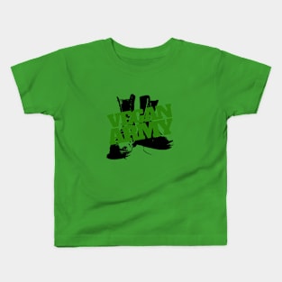 VEGAN ARMY BOOTS LOGO [OD] Kids T-Shirt